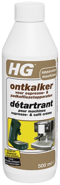 HG ontkalker voor espresso- & padkoffiezetapparaten (VERVALLEN)